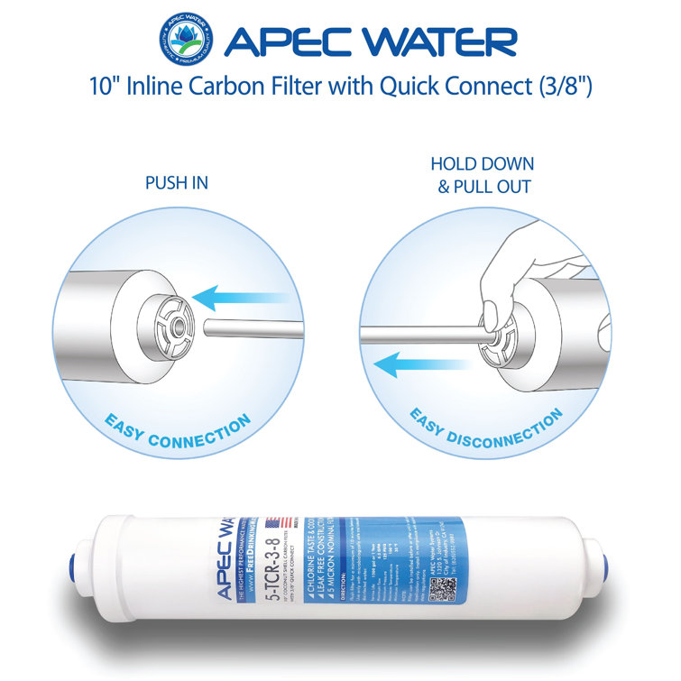 APEC WATER Inline Carbon Filter Wayfair